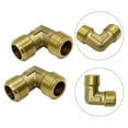 thumbnail image 3 of 2pcs Air Compressor Fittings Brass 16.5mm Male Thread Check Valve Elbow Coupler, 3 of 8