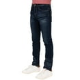 thumbnail image 3 of CULTURA AZURE  Boy's Saddle Stitch Stretch Jeans, Med Blue, 10, 3 of 6