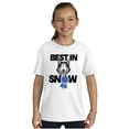 thumbnail image 3 of Best In Snow Huskies Dog Pet Lover Crewneck T Shirts Boy Girl Teen Brisco Brands L, 3 of 6