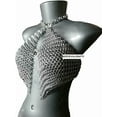 thumbnail image 2 of MEDIEVAL CHAIN MAIL ALUMINIUM BUTTED ROUND RINGS BRA/TOP/BLOUSE for WOMEN in 9MM 16 GUAGE Silver COLOUR ALUMINIUM BRA/TOP WEAR NEW, 2 of 2