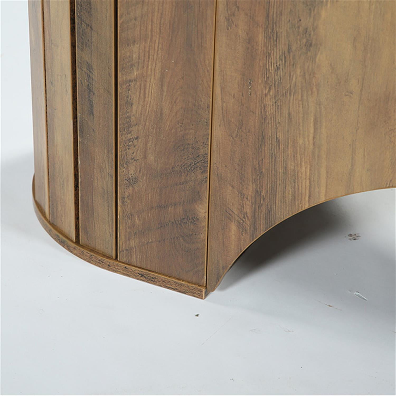 Demi Bonn 63" Dining Table, Farmhouse Kitchen Table for 4, Oval Dinner Table for Dining Room, Home Office, Living Room Furniture, Brown