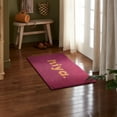 thumbnail image 3 of TOWN & COUNTRY TERRA Hiya Painted Welcome Outdoor Door Mat, Natural Coir, Heavyweight, Non-Slip Entryway Mat, Purple, 24"x36", 3 of 6