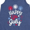 thumbnail image 3 of Instant Message - Happy 4Th Of July - Toddler & Youth Girls A-line Dress, 3 of 6
