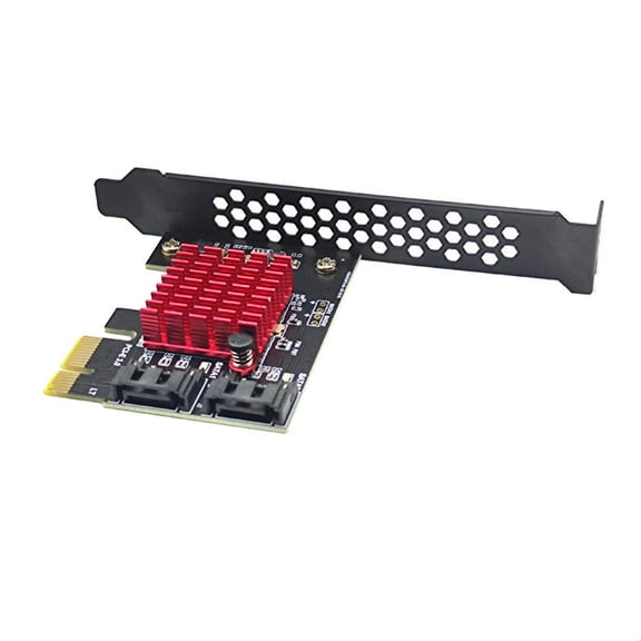 2 Ports Expansion Card -E 1x to 3.0 ,Replacement ,Black Metal,Controller Card ,Adapter for HDD S Computers PC