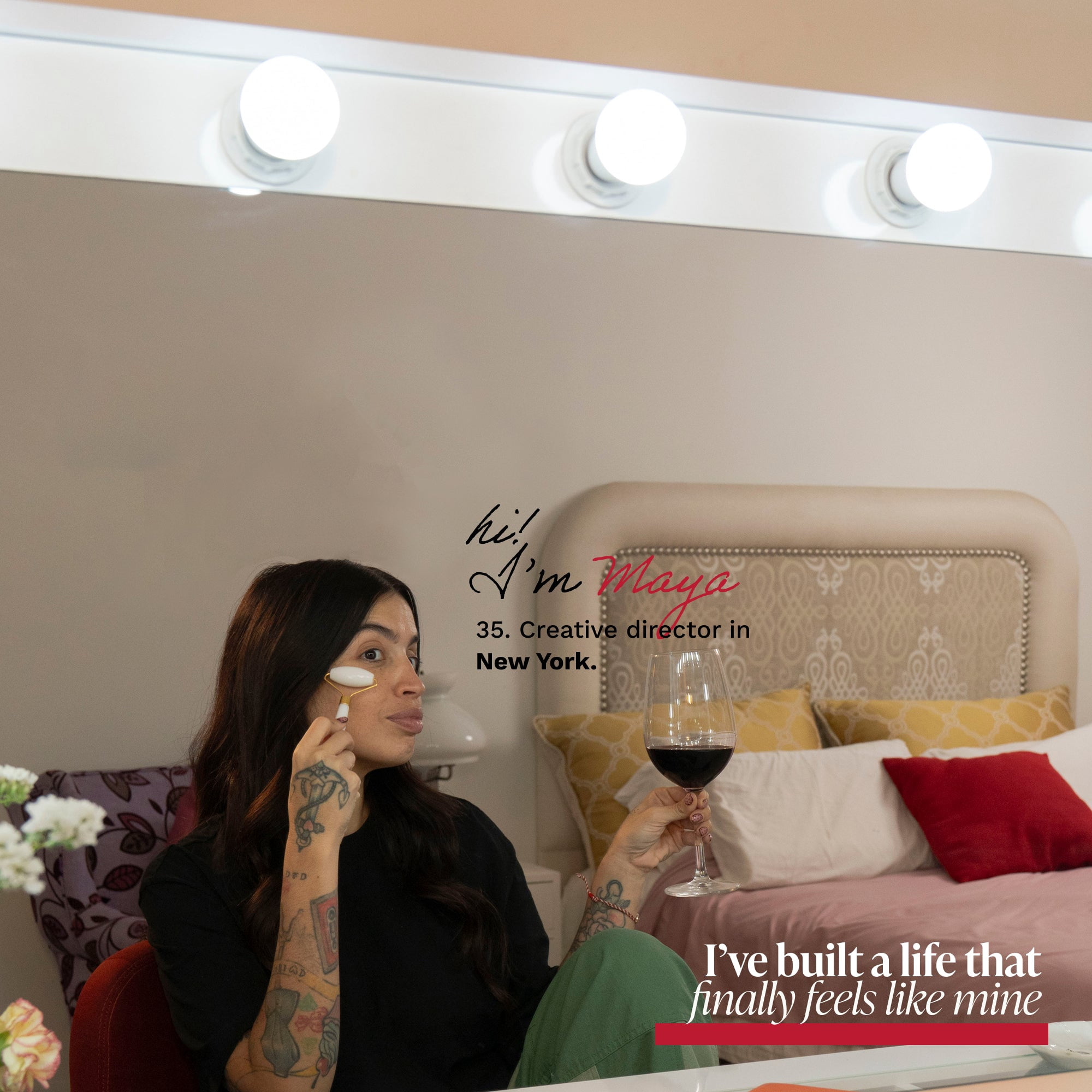 Boahaus Verona Large Vanity Desk with Mirror and Lights – 5 Drawer Makeup Vanity Table with Storage and Power Outlet