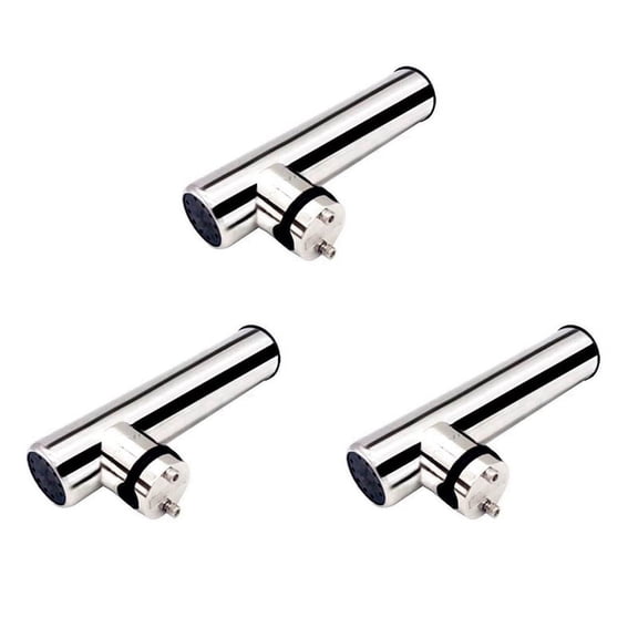 3X Stainless Steel Marine Boat Fishing Rod Holder Rack Support for Rail 19-25mm Boat Seat Boats Parts