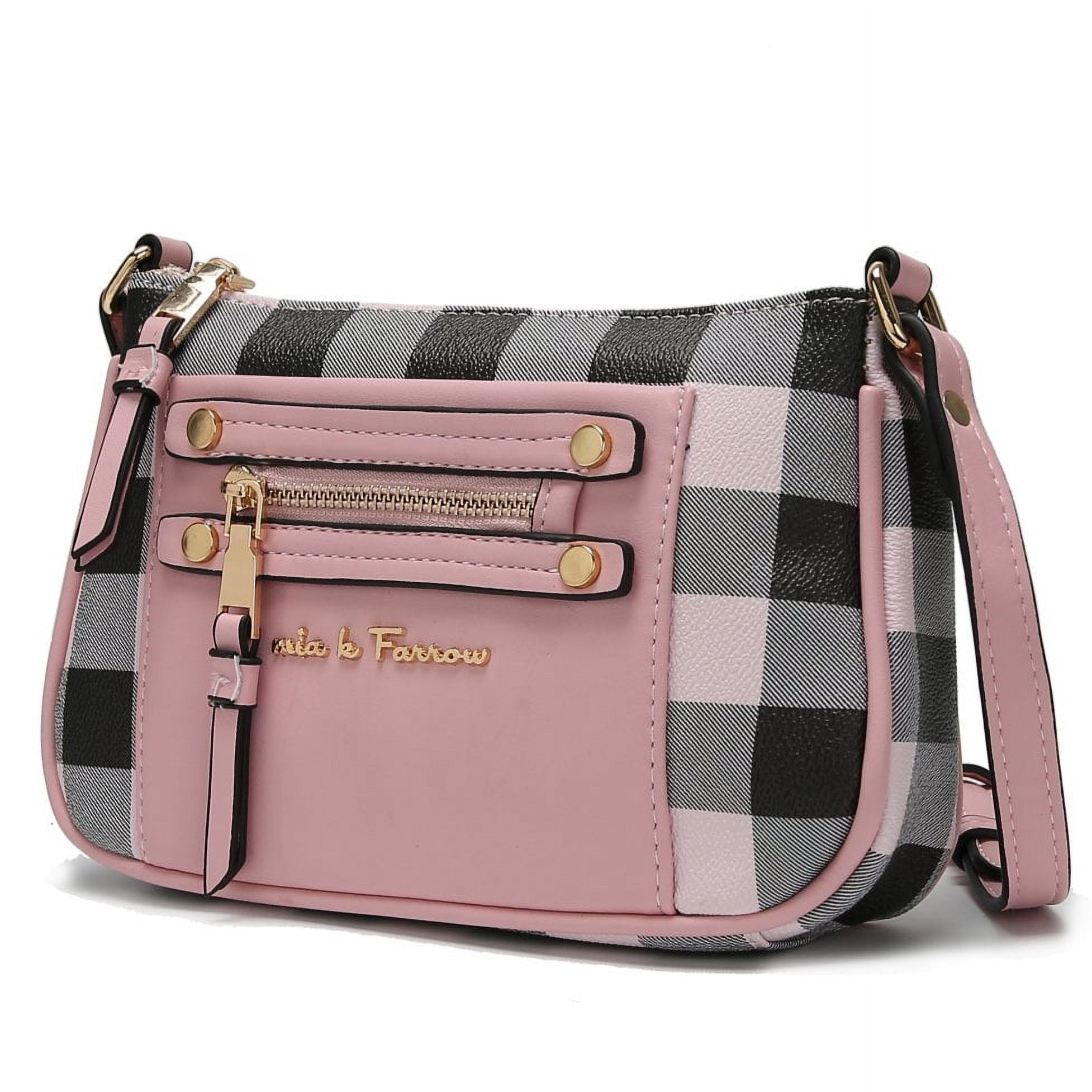 MKF Collection Elliana Checkered Crossbody Bag by Mia K. Farrow