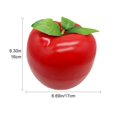 thumbnail image 4 of Jiibva 1Pc Large Red Artificial Apple Decorative Figurine Lifelike Fake Fruit for Home Kitchen, 4 of 7