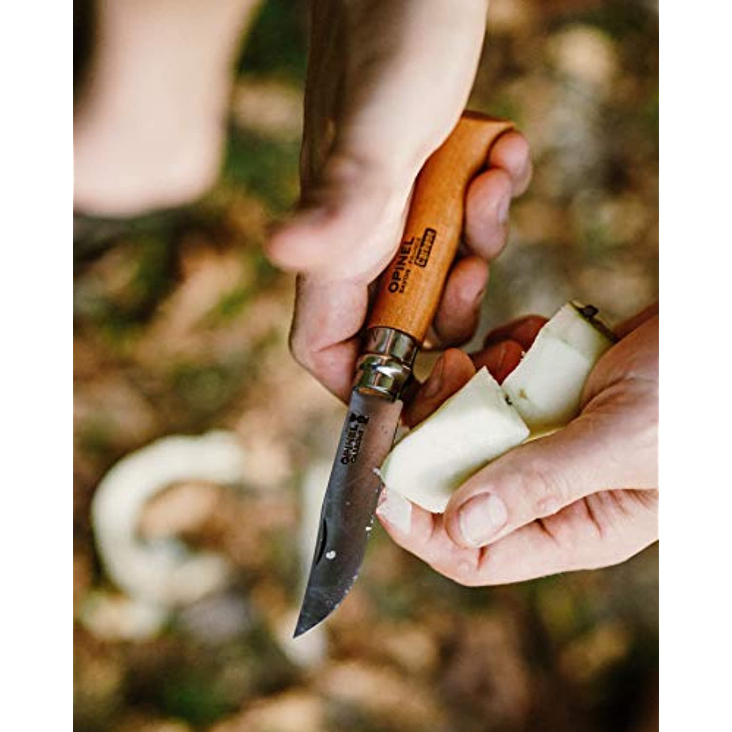 Opinel No 08 Carbon Steel Folding Pocket Knife With Beechwood Handle Brown Walmart Com