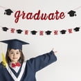 thumbnail image 4 of Black Glitter Graduation Banner 2026,Congrats Grad Wreath Decor for Home College High School, 4 of 4