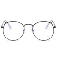 thumbnail image 2 of YAOBAMM Computer Eyeglasses Reading Glasses Ears Round Metal Frame Anti eyestrain Blue Light Reading Eyewear for Students, 2 of 6