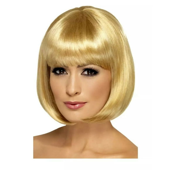 Smiffys Womens Partyrama Wig Short Bob Costume Hair Blonde