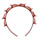 thumbnail image 1 of Pinzas para el cabello para mujer, diadema con 8 clips, diseño de dientes, horquilla de peinado con doble flequillo, pinzas para el cabello (rojo), 1 of 5