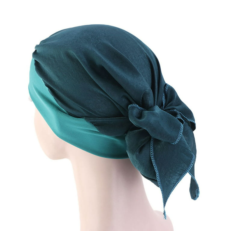 Travelwant Silk Satin Bonnet, Elastic Wide Band Sleeping Caps for