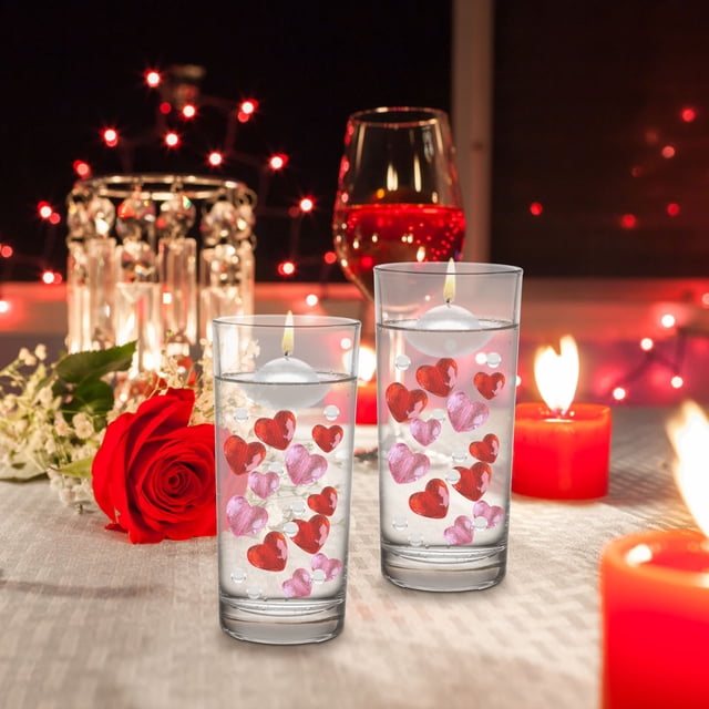 Set de Decoración Ganfancp Florero Lleno de Abalorios San Valentín
