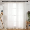 thumbnail image 7 of Curtain Rods for Windows 36-124 inch, 5/8 inch White Curtain Rod with Brackets Adjustable by Splicing for Bedroom Kitchen Living Room, 7 of 7
