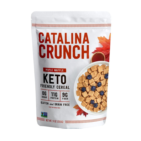 Catalina Crunch Sugar Free Gluten Free Grain Free Keto Friendly Maple Waffle Cereal  9 oz [Pack of 6]