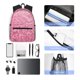 thumbnail image 4 of Easygdp Pink Glitter Mochila Casual para Portátil, Mochila para Escuela, Viajes, Negocios, 4 of 6