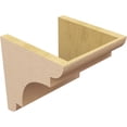 thumbnail image 5 of 10"W x 10"D x 10"H Wide New Brighton Rough Cedar Woodgrain TimberThane Corbel, Primed Tan, 5 of 6