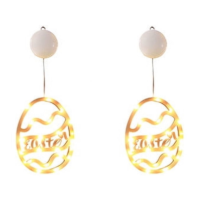 Battery Powered Led Lights,Battery Led Lights Luminous Easter Led Color Light Pendant with Easter Indoor Window Decoration and Hanging Decoration Easter Decorations for the Home