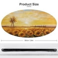 thumbnail image 2 of Sunflower Washable Round Rug -Circle Area Rugs for Nursery Bedroom, Vintage Non Slip Non Shedding Low Pile Carpet for Living Room Coffee Table Entryway, 2 of 7