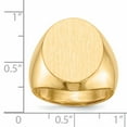 thumbnail image 5 of 14K Yellow Gold Men's Signet Ring Size 9, 5 of 6
