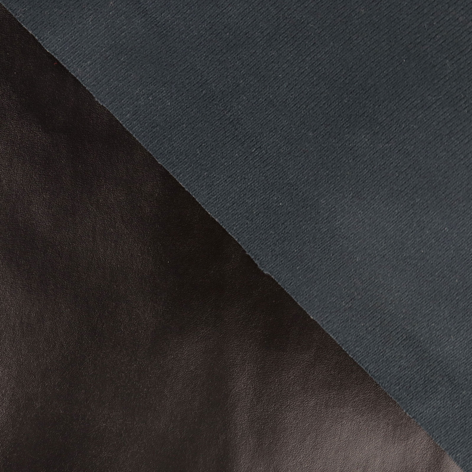 EdgeSeal 53 in Wide Vinyl Synthetic PU Leather Fabric Soft Vinyl Marine Material Sheets, Black