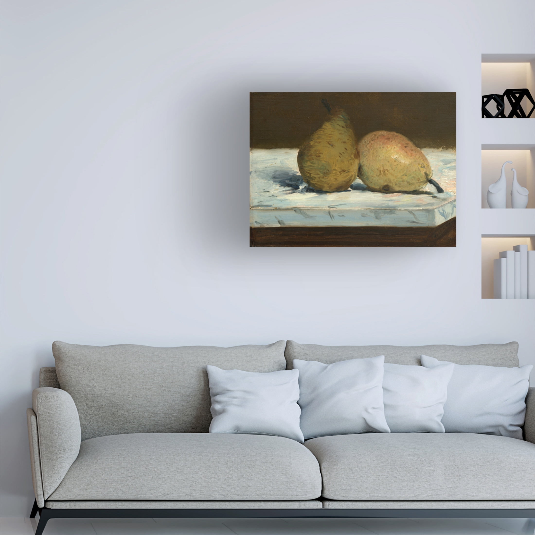 Edouard Manet 'Pears, 1880' Canvas Art - 32 x 24 Inches