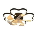 thumbnail image 3 of Trendix Ceiling Fans with Lights, 20" Ceiling Fan with Remote Control, Modern Flush Mount Ceiling Fan, Flower Shape Fan Light, LED Ceiling Light Fixture for Bedroom, Living Room, 3 of 8