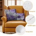 thumbnail image 6 of Purple Grey Outdoor Pillow Covers 16x16 Set of 2,Waterproof Patio Throw Pillowcase Protectors,Modern Oil Painted Abstract Art Aesthetics Decorative Pillow Shams Cushion Covers for Seat Bed Couch Sofa, 6 of 8