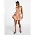thumbnail image 2 of No Boundaries Smocked Cotton Halter Mini Dress, Women's XXS-XXL, 2 of 5