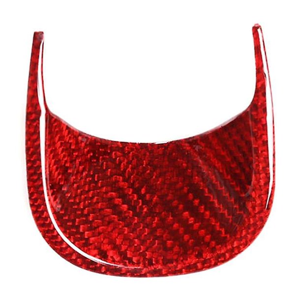 Etiqueta engomada modificada de fibra de carbono del marco de la decoración del reloj del tablero interior del coche para 2014-2021 rojo