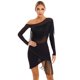 thumbnail image 5 of Traje de baile latino para mujer, vestido con flecos brillantes y diamantes de imitación, vestido de fiesta de baile de salón de Tango Rumba Cha de manga larga, 5 of 5