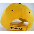 thumbnail image 3 of Michigan Men's M Wave Pattern Adjustable Baseball Cap (Gold/Black), 3 of 3