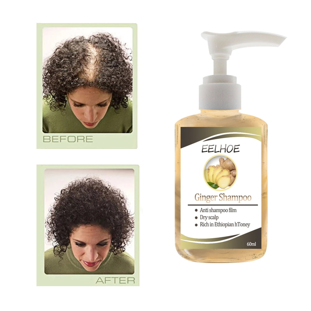 60ml Ginger Shampoo for Hair Loss Anti-dandruff and Anti-itch Hair Care Shampoo