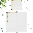 thumbnail image 2 of 100 Pack 2 Ply Cocktail Napkins Paper Gold Foil Trim Edge Beverage Dessert Disposable Paper Napkins Dinner Baby Shower Wedding Birthday Party Tableware Decorations, 5 x 5 Inches(White), 2 of 12