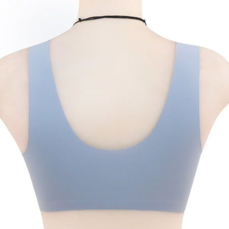 

nsendm Closure Adjustable Breathable Front Bra Trim Lace Extra-Elastic Sports Women s Womens Yoga Tops Underwear Blue XX-Large