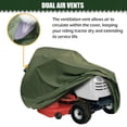 thumbnail image 6 of Waterproof Lawn Mower Cover, IC ICLOVER Riding Mower Cover Heavy Duty Mildew Resistant UV Protection Tractor Covers Drawstring Universal Fits Decks up to 54" & Storage Bag - Green, 6 of 9