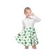 thumbnail image 2 of Vestido de Niña Verde con Encaje Floral Trébol de San Patricio Fiesta Festiva Manga Larga 14 Años, 2 of 8