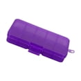thumbnail image 1 of 10 Grid Plastic Jewelry Removable Storage Box Beads Earring Earring Jewelry Craft Container Purple, 1 of 5