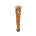 thumbnail image 3 of SACFOF Women's Winter Over The Knee Boots Fur Lined Thigh High Low Heel Faux Suede Combat Boots Riding Winter Snow Boots, 3 of 6