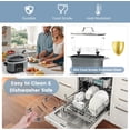thumbnail image 6 of Roast and Steamer Rack Compatible with Ninja Foodi Possible Cooker Pro 8.5 Quart MC1000, MC1001, MC1010 Slow Cooker Crock, Stainless Steel Crock Pot Accessories with Silicone Protected Feet Handles, 6 of 7