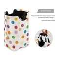thumbnail image 3 of Yayeee Freestanding Laundry Hamper with Handle Collapsible Large Storage Basket for Clothes, Polka Dot, 3 of 7