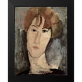 thumbnail image 2 of Modigliani, Amedeo 15x18 Black Modern Framed Museum Art Print Titled - Portrait of Pardy, 2 of 5