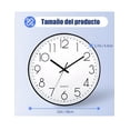thumbnail image 4 of Reloj Xtellar De Pared Cuarzo Moderno Silencioso Sala 30cm Color Blanco, 4 of 5