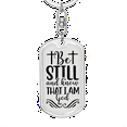 thumbnail image 5 of Be Still And Know Psalm 46 Stainless Steel or 18k Gold Premium Swivel Dog Tag Keychain, 5 of 10