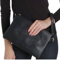thumbnail image 4 of Humble Chic Convertible Crossbody Clutch - Vegan Leather, Black, 4 of 9