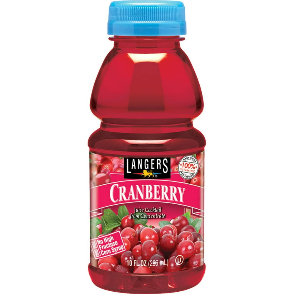(12 Bottles)Langers Juice Cocktail, Cranberry, 10 Fl Oz