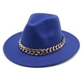 thumbnail image 1 of Sombrero Fedora Minnieouse Unisex Ala ancha Azul, 1 of 6