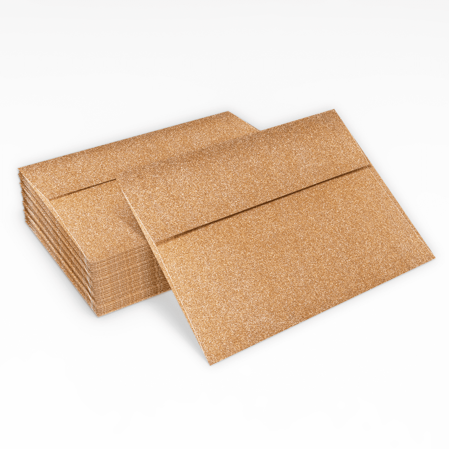 LUXPaper A7 Invitation Envelopes, 5 1/4 x 7 1/4, Rose Gold Sparkle, 50/Pack